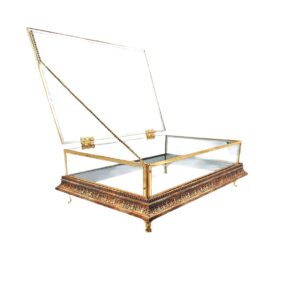 KDD SARI AVANGARD ÇITALI ÇİFT KATLI ALTIN PLEXİ 30*20 CM KULPSUZ AYAKLI - 25