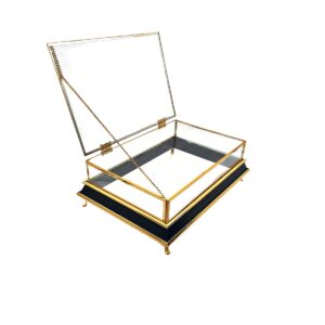 KDD ALTIN PLEXİ SİYAH KALIN ÇITALI ÇİFT KATLI 30*20 CM KULPSUZ -24