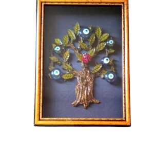 LB NAZAR BONCUKLU ÇINAR AĞACI CAM ALTI OBJE 24 GÖZLÜ - 1220