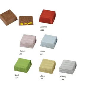 BOLÇİ -- L104 / MAVİ Yaldızlı Antep Fıstıklı Kare Spesiyal (KG FİYATI 1480 TL'DİR. KOLİ İÇİ 2250 KG'DİR)