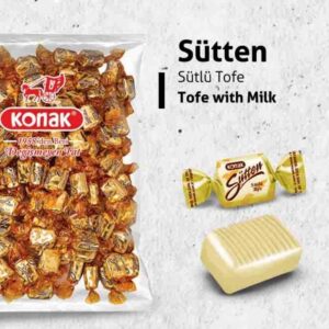 KONAK 310004 -- SÜTTEN SÜTLÜ TOFE 1000 GR (KG FİYATIDIR. KOLİ İÇİ 5 KG'DIR)