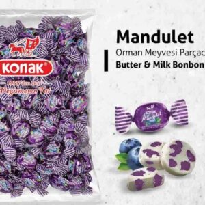 KONAK 310026 -- MANDULET ORMAN MEYVE PAÇACIKLI NUGA 1000 GR (KG FİYATIDIR. KOLİ İÇİ 5 KG'DIR)