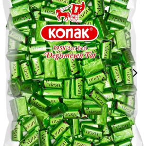 KONAK 3796 -- VİZON ANTEP FISTIKLI SÜTLÜ ÇİKOLATA 1000 GR (KG FİYATIDIR. KOLİ İÇİ 5 KG'DİR) 320017