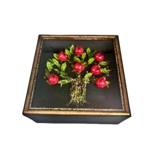 LB 25 GÖZLÜ NAR AĞACI CAM ALTI OBJE - 8765