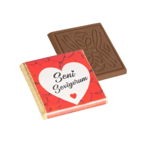 BOLÇİ -- C436 / Seni Seviyorum Etiketli Sütlü Madlen (KG FİYATI 1091 TL'DİR. KOLİ İÇİ 3 KG'DİR)