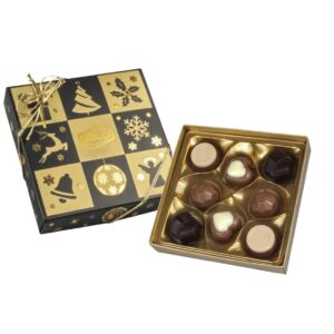 BOLÇİ -- CK072 Butik Yılbaşı Kutusu Siyah 96g (ADET FİYATIDIR, KOLİ İÇİ 16 ADETTİR)